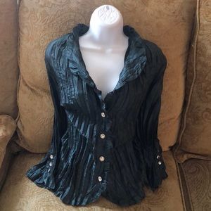 Rhinestone Embellished Blouse